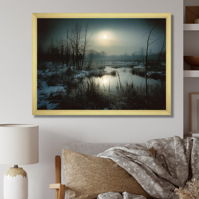Photographie noir et blanc «Winter Tree I» sur toile