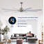 Ventilateur de plafond à moteur à courant continu réversible de 84 pouces à 6 vitesses avec ensemble d'éclairage, Propeller-Inspired-130156615-130156618