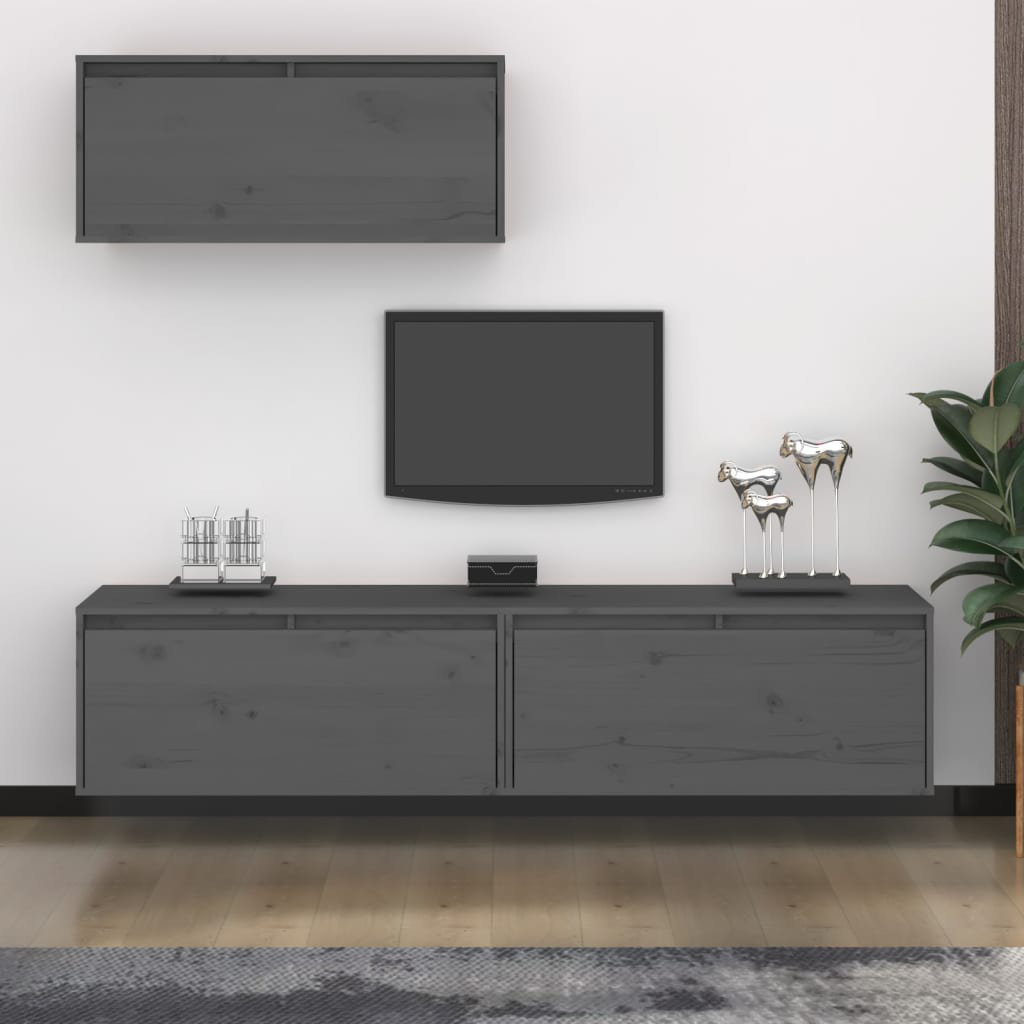 Solid wood deals entertainment wall units