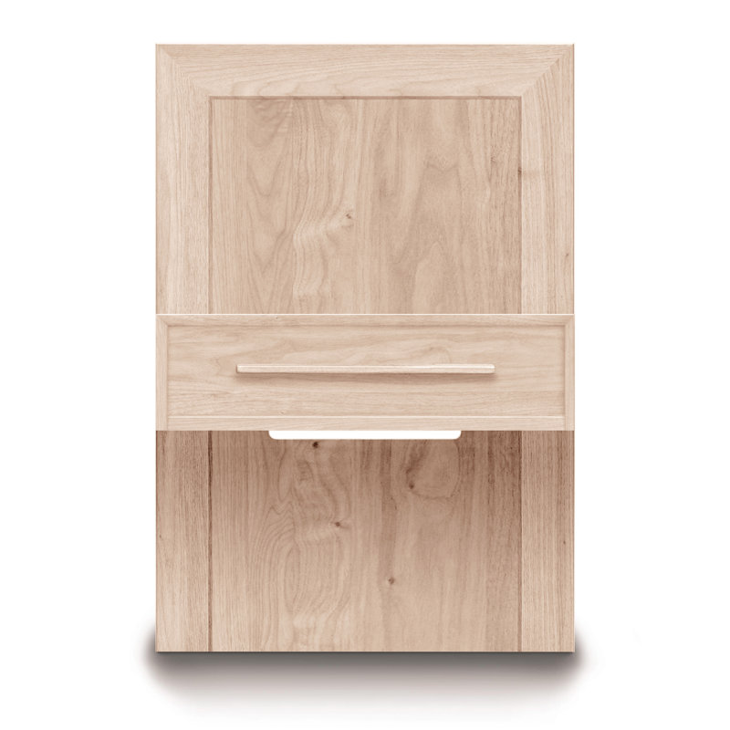 Moduluxe 1 - Drawer Solid Wood Nightstand, Conventional, Cognac Cherry