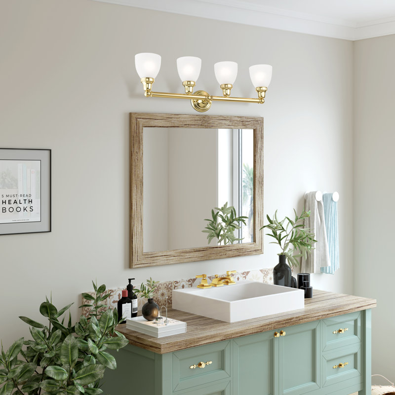 Amida 4 - Light Dimmable Vanity Light, Polished Brass
