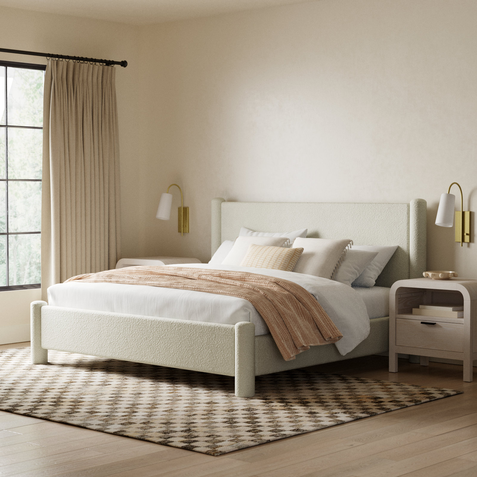 Asel Platform Bed, King