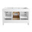 Meuble-lavabo simple 48 po - Armoire autoportante sans comptoir - blanc