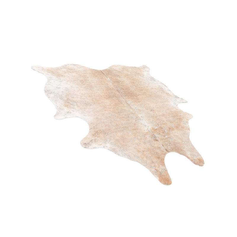 Tapis carré brun clair et argenté Ingalls