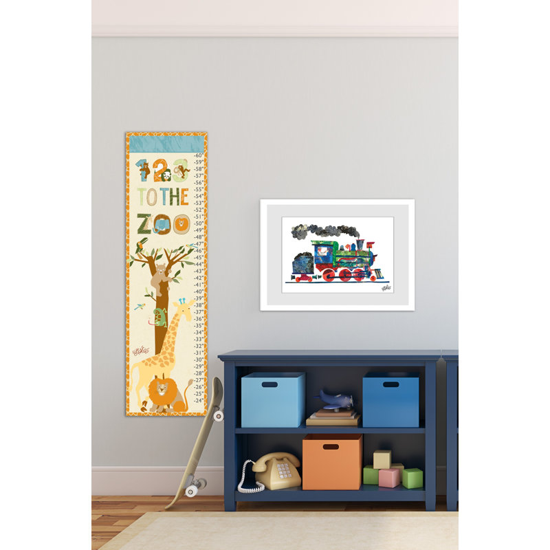 Steam Train 2 by Eric Carle - Painting, 30cm H x 45cm W
