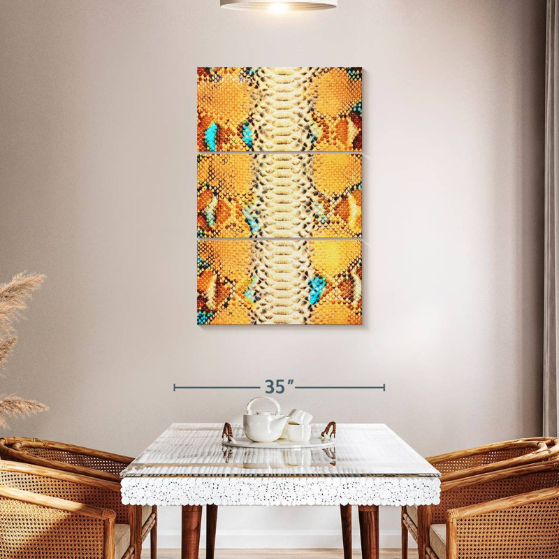 Brampt Python Snake Skin, 45" H x 28" W