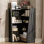 Bibliothèques extensibles avec rangement, tablette moderne en bois aggloméré pour petite maison
