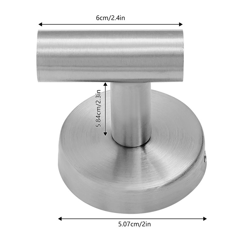 10Pcs Wall-Mounted Bathroom Towel Bar Set, Silver
