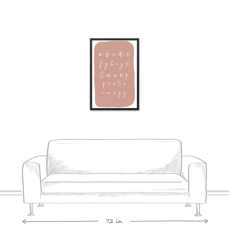 Art encadré ABC Blob, H 31,75 po x l 21,75 po x P 1,75 po