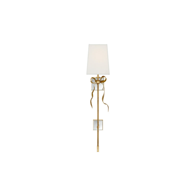 Ellery Glass 1 - Light Wallchiere, Cream, Soft Brass