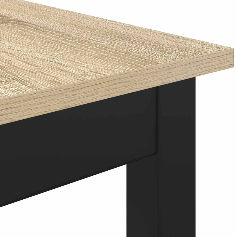 Standing Bar Table Engineered Wood, 105cmH x 110cmL x 55cmW, Oak