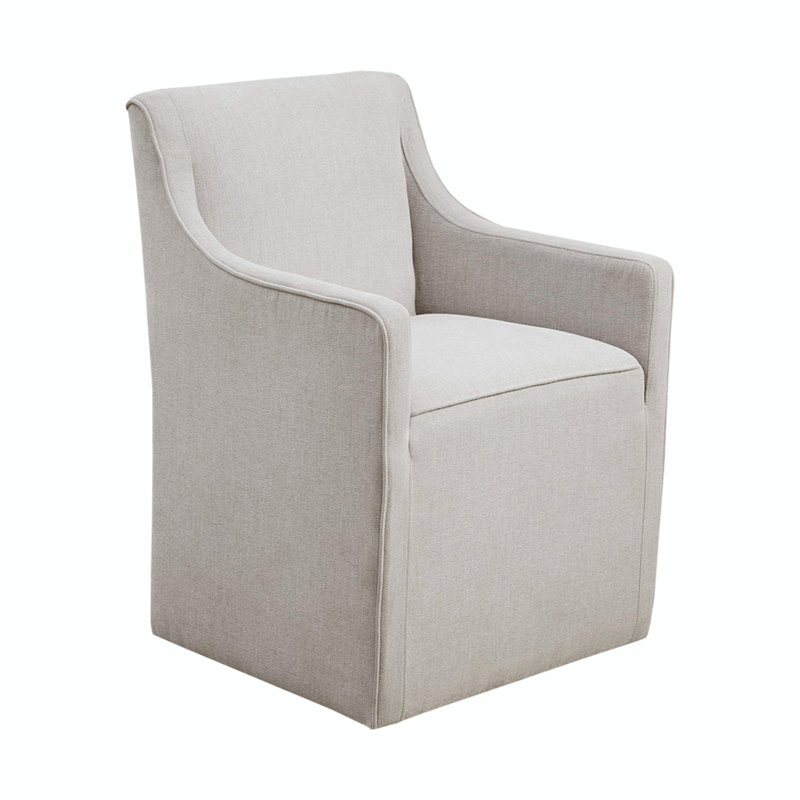 Raanan Polyester Upholstered Back Armchair Dining Chair