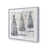 Cadre simple en chrome poli, bois massif
