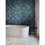 Papier peint floral botanique bleu marine, H 125 po x l 25 po, vinyle autocollant-1335572596-1335572599