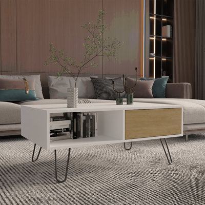 Table basse, 1 tiroir, 1 tablette