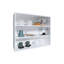 Armoire murale de bureau de 30 po h, blanche - élégante et fonctionnelle pour la chambre à coucher, le salon, le garage de 36 po de large convient à divers espaces comme le bureau,-527698645-527698642
