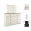 Commode double 6 tiroirs avec miroir Hilma-810948300