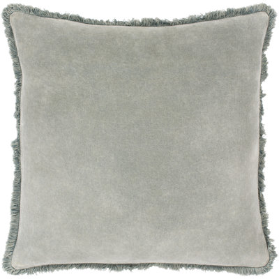 Steph Fringed Cotton Reversible Throw Pillow