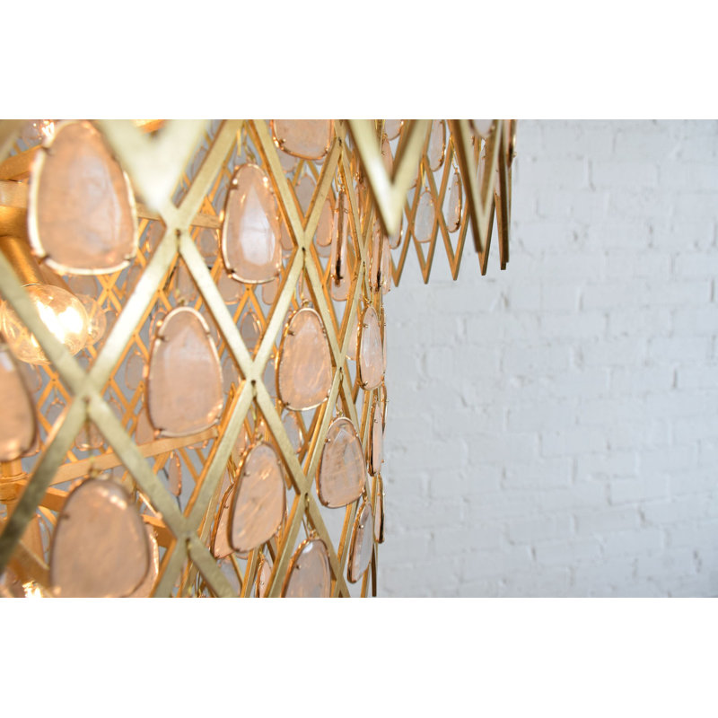 17 - Light Chandelier, 30" H x 48" W x 48" D, 17