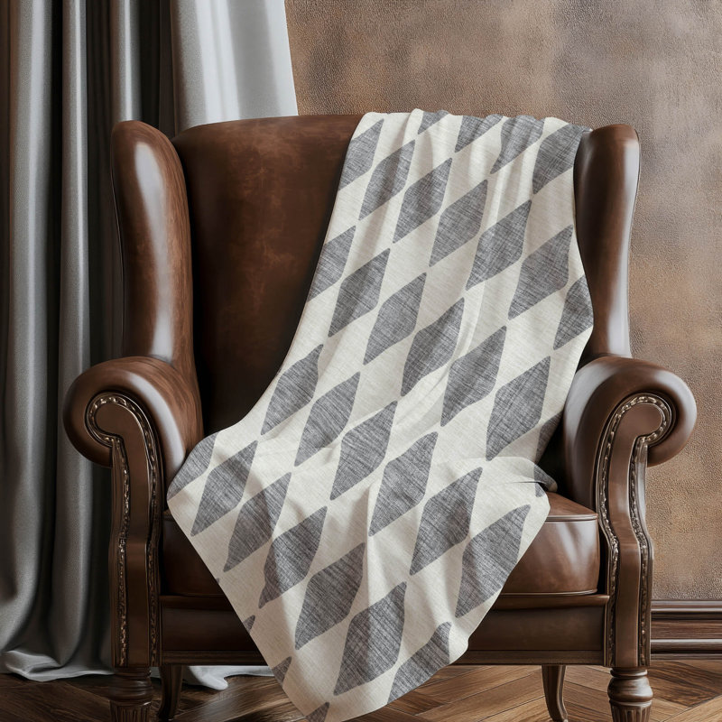 Jeté en sherpa Addison ASB578, Gris