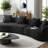 Hession 126" Modern Compression Curved Sectional Sofa-757309402