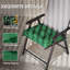 Outsunny Set of 4 Garden Seat Cushion with Ties 42 x 42cm Green