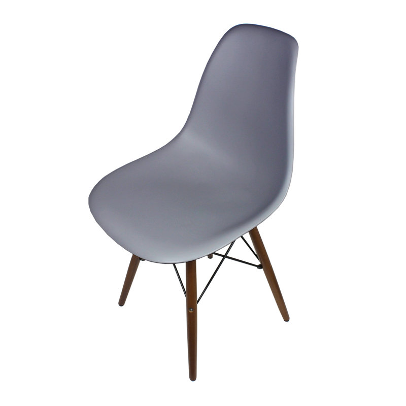 Chaise d'appoint Lytle, Blanc, Naturel