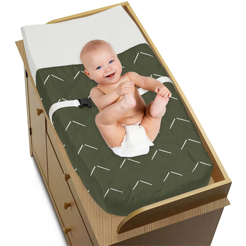 Housse de matelas à langer Diamond Tuft Hunter par Sweet Jojo Designs