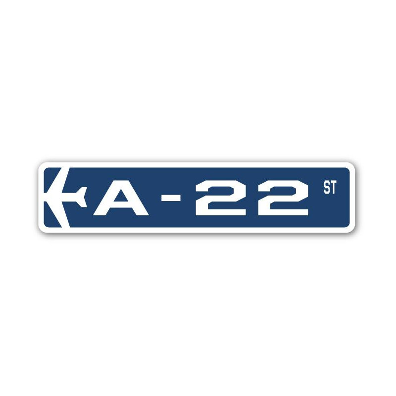 Plaque de rue Aranda A-22 Air Force, H 6 po x l 24 po x P 1 po