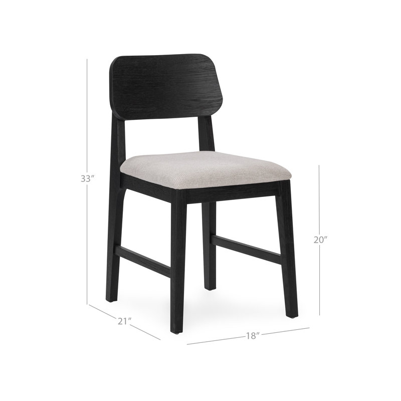 Deaven Upholstered Solid Wood Dining Chair