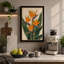 Bird of Paradise Bloom Botanical - Wrapped Canvas-1819937581-1819937491