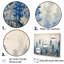 «Elegant Blue and Beige Bonnets Meadow», ensemble d'art sur toile Blue Bonnets-107739713-107739715