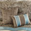 Édredon très grand bleu avec motif cachemire et accents brun chaud 7 pièces-119384919-119384917