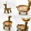 Résine, cerf, statue, plateau de rangement, statues, ornements de bureau, art moderne, rangement polyvalent, plateau de rangement pour la décoration de la chambre à coucher