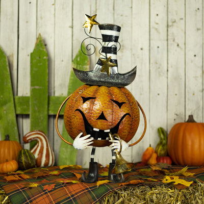 27.75" Tall Jack-O-Lantern with Trumpet Halloween Figurine