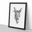 The Sketch of a Donkey by Jean Bernard - Picture Frame Drawing Print on MDF-55640180-55640181