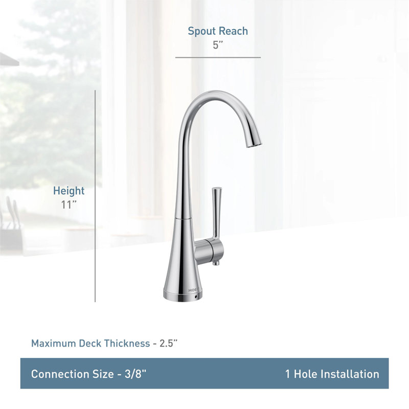 Kuv Single Handle Kitchen Faucet with Accessories, Spot Resist Stainless