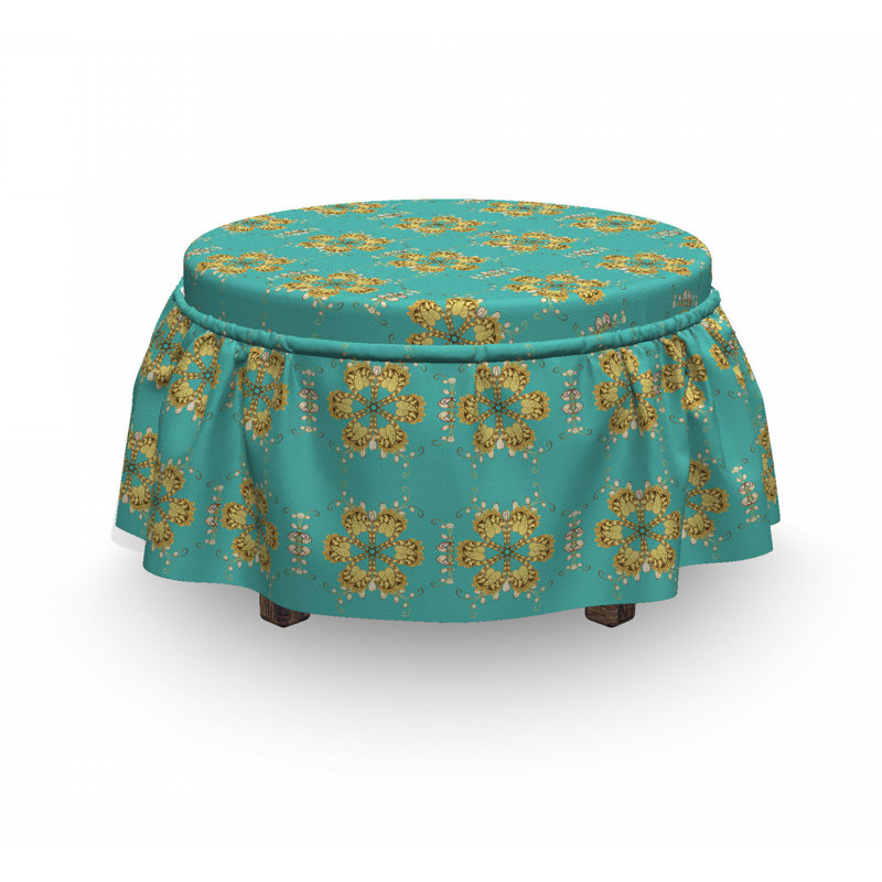 Housse pour mosaïque géométrique repose-pieds
