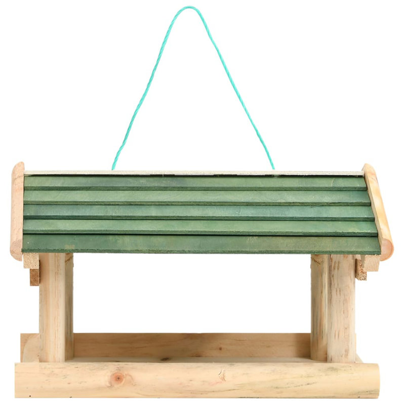 Stannard Wood Hanging Hopper Bird Feeder