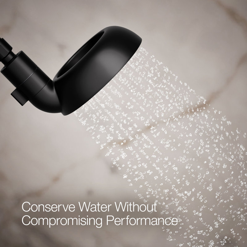Statement Ves Single-Function Showerhead 1.5 Gpm, Matte Black