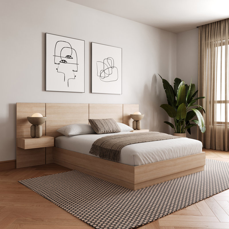 Filoftea 3 Piece Bedroom Set, Beige, King