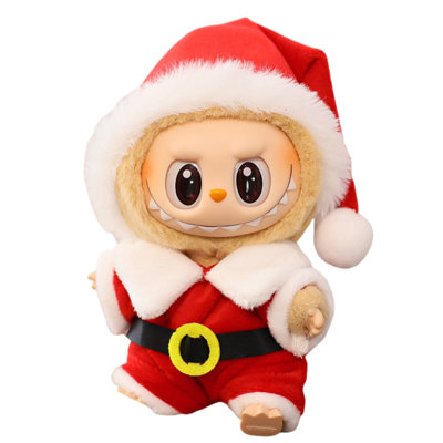 2 Pcs Christmas Santa Clothes for Labubu Clothes Set (No Doll)