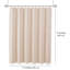  Rideau de douche 71 x 71 en lin tissé avec pampilles - comprend 12 œillets et crochets - 100% polyester-2072844786