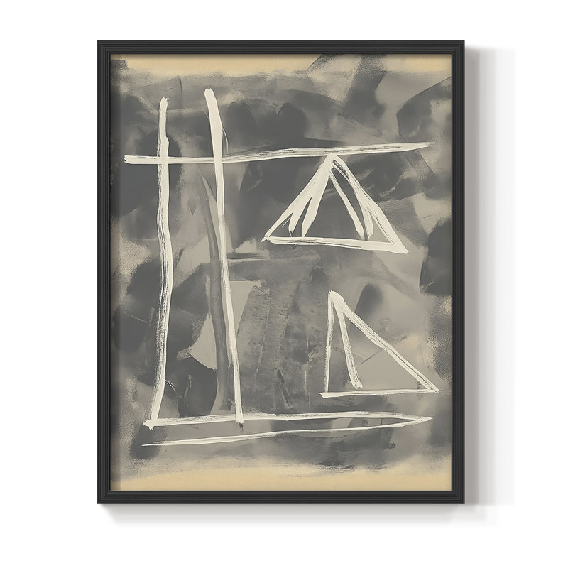 "ABSTRACT Series DCCLxxxx" par J Paul, Noir, noir, noir, noir, H 11 po x l 9 po