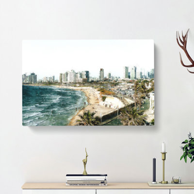 Tel Aviv Israel Skyline - Wrapped Canvas