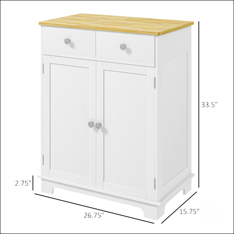 Buffet avec comptoir en bois massif