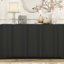 Buffet 4 portes orné d'accents linéaires complexes-111848319