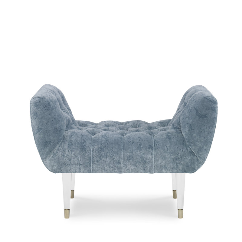 Capri Upholstered Bench, Blue