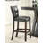 Faygah Upholstered Faux Leather Counter Stool with Solid Wood Frame