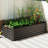 Galvanized Raised Garden Bed, Outdoor Planter Garden Boxes Large Metal Planter Box For Gardening Vegetables Fruits Flowers-821661336-821661340